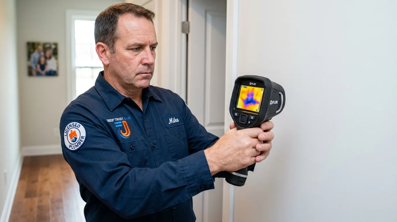 Thermal imaging leak detection by Johns Plumbing LLC in Avon